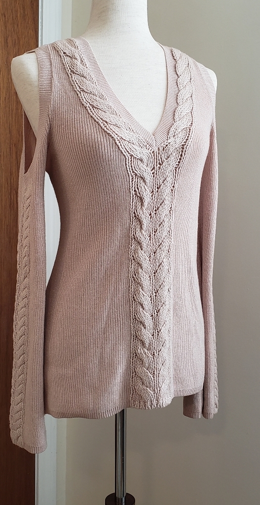 White House Black Market Cold Shoulder Sweater